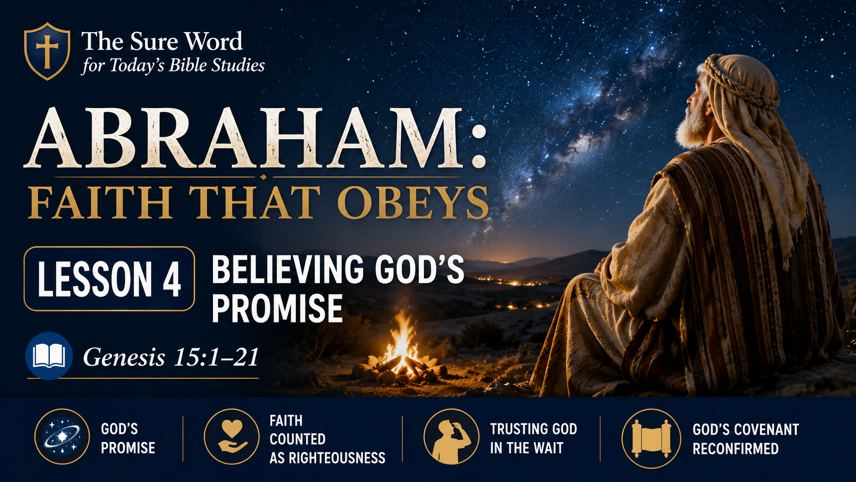 Abraham: Faith That Obeys. Lesson 4: Believing God’s Promise